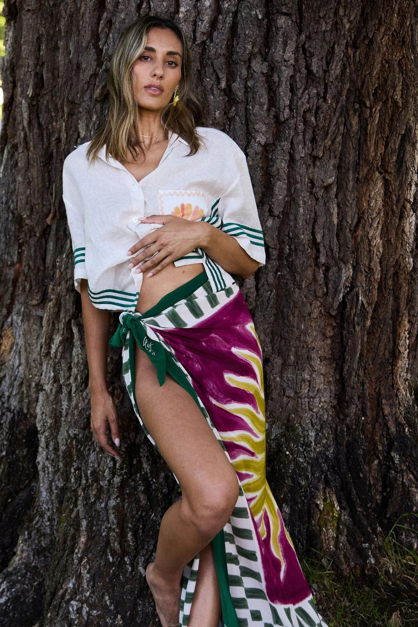 Ralf Studio Sun Scarf - Pinkhill -  - [] - Darwin boutique - Australian fashion design - Darwin Fashion - Australian Fashion Designer - Australian Fashion Designer Brands - Australian Fashion Design 