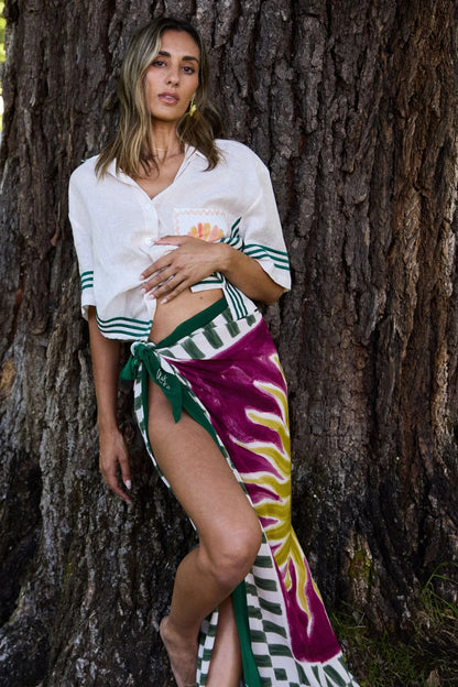 Ralf Studio Sun Scarf - Pinkhill -  - [] - Darwin boutique - Australian fashion design - Darwin Fashion - Australian Fashion Designer - Australian Fashion Designer Brands - Australian Fashion Design 