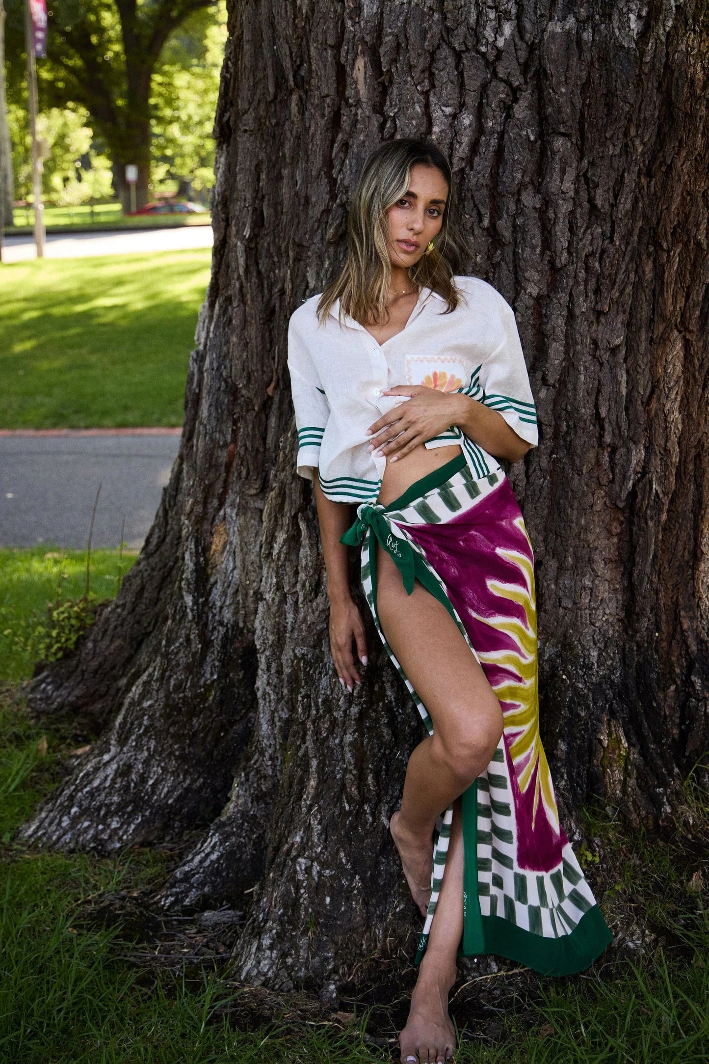 Ralf Studio Sun Scarf - Pinkhill -  - [] - Darwin boutique - Australian fashion design - Darwin Fashion - Australian Fashion Designer - Australian Fashion Designer Brands - Australian Fashion Design 