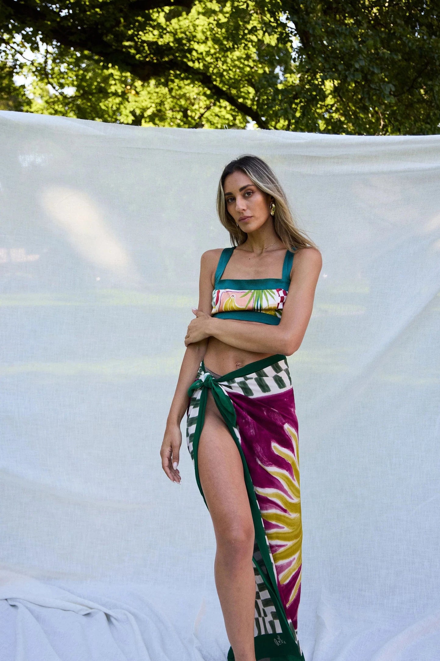 Ralf Studio Sun Scarf - Pinkhill -  - [] - Darwin boutique - Australian fashion design - Darwin Fashion - Australian Fashion Designer - Australian Fashion Designer Brands - Australian Fashion Design 