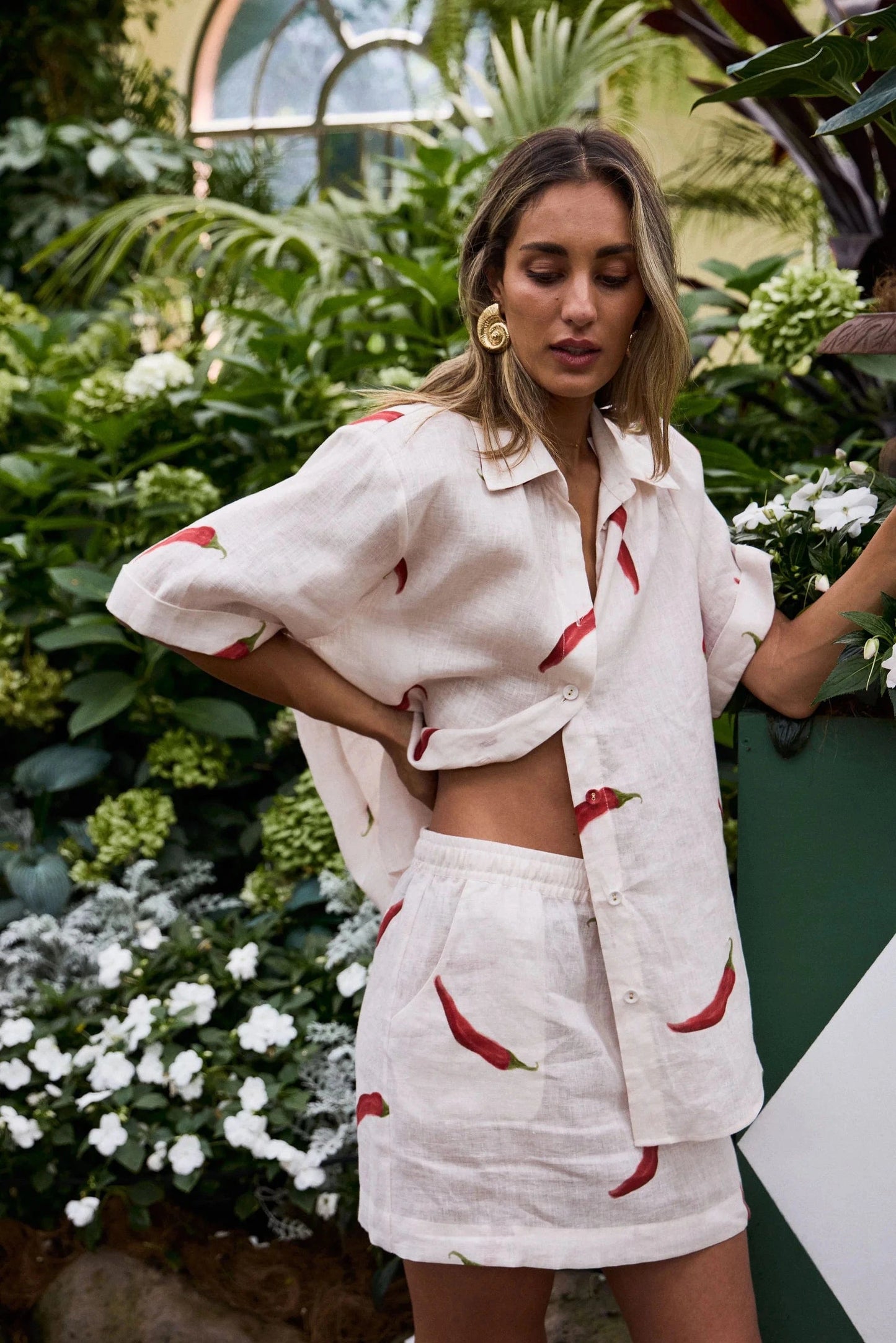 RALF STUDIOS CAPEL SKIRT CHILLI PRINT - Pinkhill -  - [] - Darwin boutique - Australian fashion design - Darwin Fashion - Australian Fashion Designer - Australian Fashion Designer Brands - Australian Fashion Design 