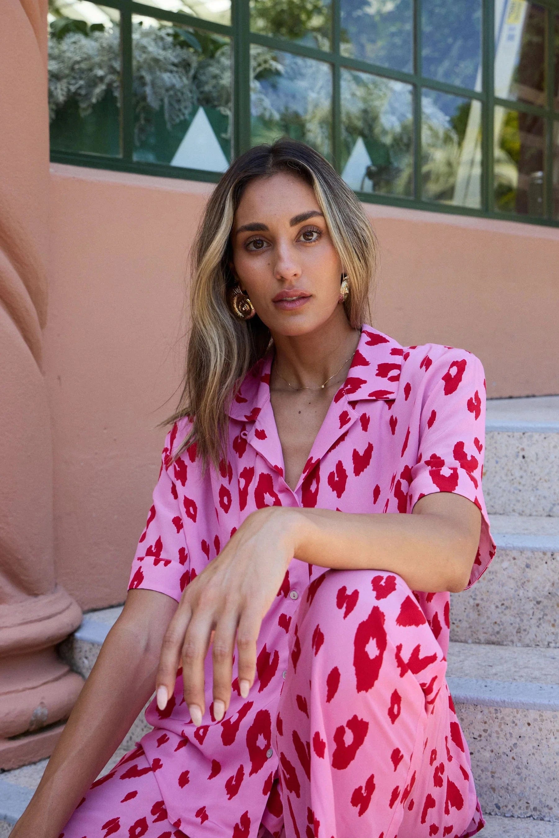 RALF STUDIOS CLOUD BREAK SHIRT PINK LEOPARD - Pinkhill -  - [] - Darwin boutique - Australian fashion design - Darwin Fashion - Australian Fashion Designer - Australian Fashion Designer Brands - Australian Fashion Design 