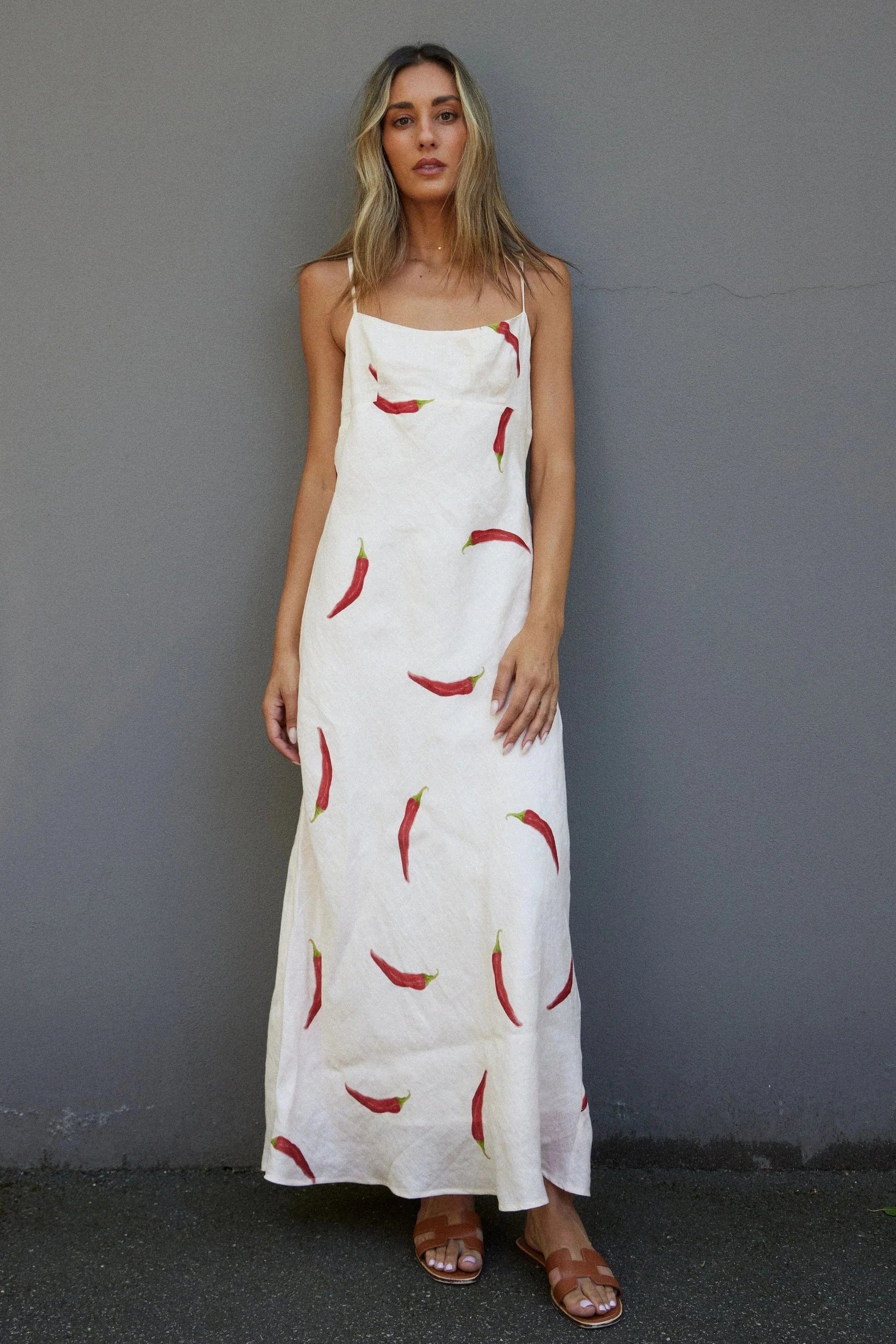 RALF STUDIOS COTTAGE POINT DRESS CHILLI PRINT - Pinkhill -  - [] - Darwin boutique - Australian fashion design - Darwin Fashion - Australian Fashion Designer - Australian Fashion Designer Brands - Australian Fashion Design 