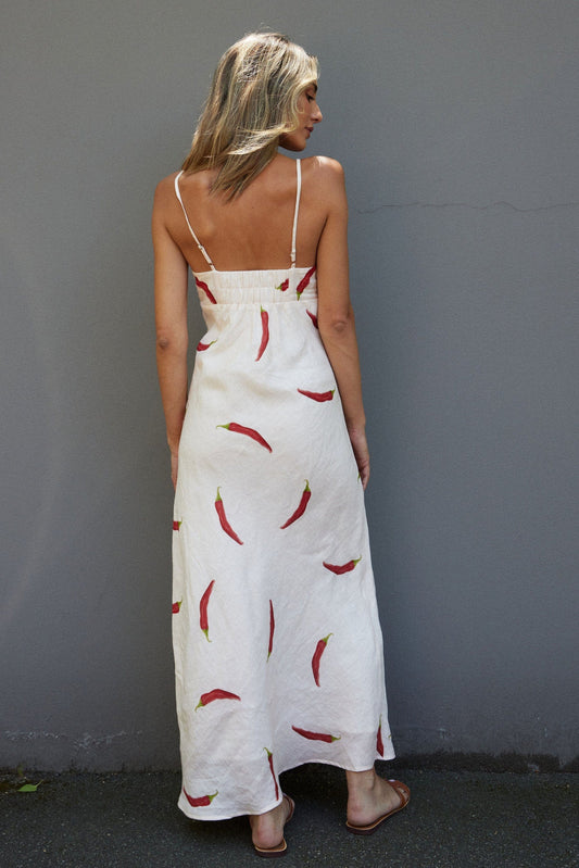 RALF STUDIOS COTTAGE POINT DRESS CHILLI PRINT - Pinkhill -  - [] - Darwin boutique - Australian fashion design - Darwin Fashion - Australian Fashion Designer - Australian Fashion Designer Brands - Australian Fashion Design 