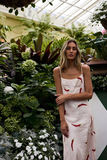 RALF STUDIOS COTTAGE POINT DRESS CHILLI PRINT - Pinkhill -  - [] - Darwin boutique - Australian fashion design - Darwin Fashion - Australian Fashion Designer - Australian Fashion Designer Brands - Australian Fashion Design 