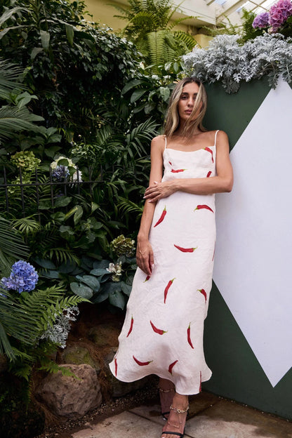 RALF STUDIOS COTTAGE POINT DRESS CHILLI PRINT - Pinkhill -  - [] - Darwin boutique - Australian fashion design - Darwin Fashion - Australian Fashion Designer - Australian Fashion Designer Brands - Australian Fashion Design 