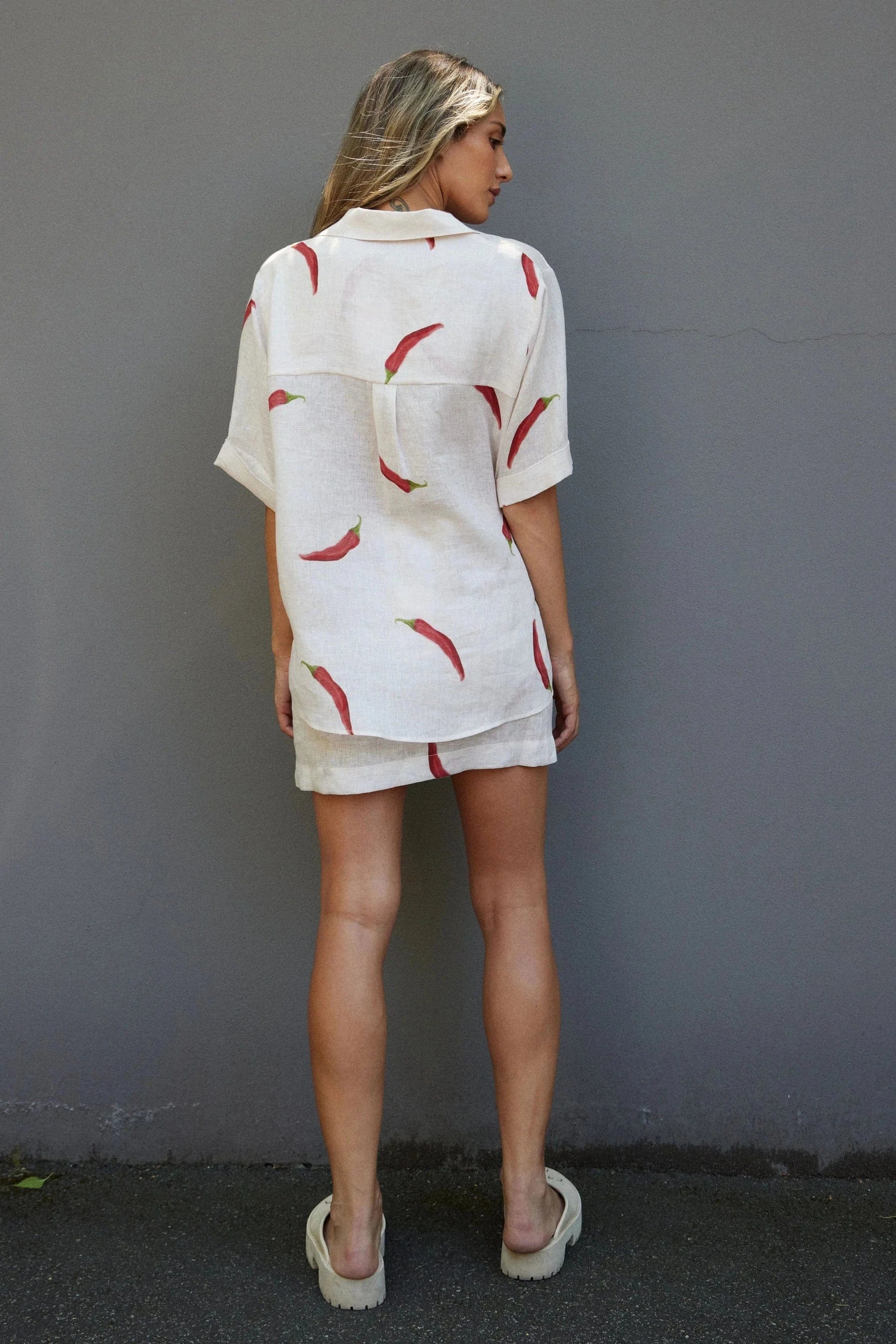 RALF STUDIOS COWES SHIRT CHILLI PRINT - Pinkhill -  - [] - Darwin boutique - Australian fashion design - Darwin Fashion - Australian Fashion Designer - Australian Fashion Designer Brands - Australian Fashion Design 