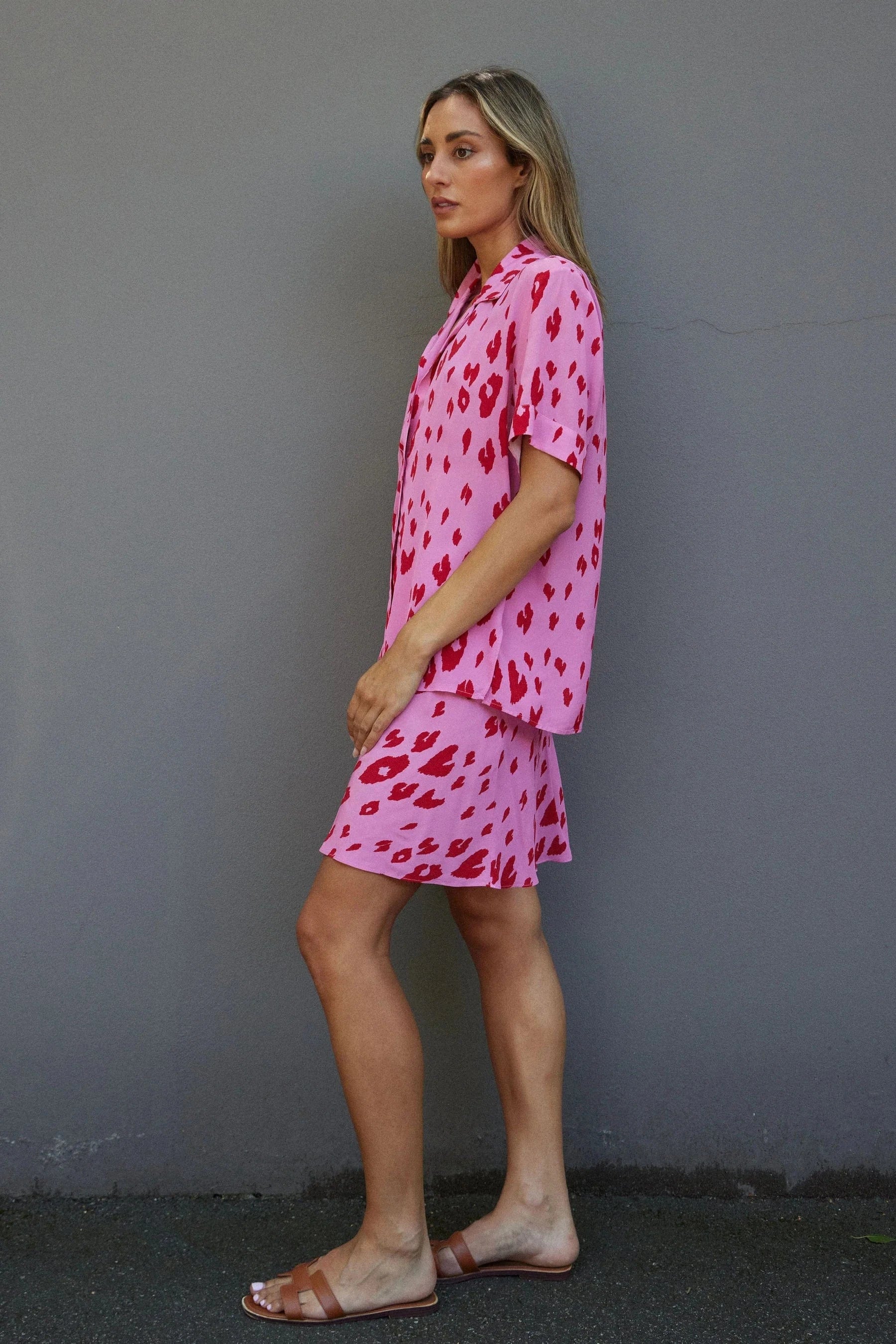 RALF STUDIOS MINI BOOM SKIRT PINK LEOPARD - Pinkhill -  - [] - Darwin boutique - Australian fashion design - Darwin Fashion - Australian Fashion Designer - Australian Fashion Designer Brands - Australian Fashion Design 