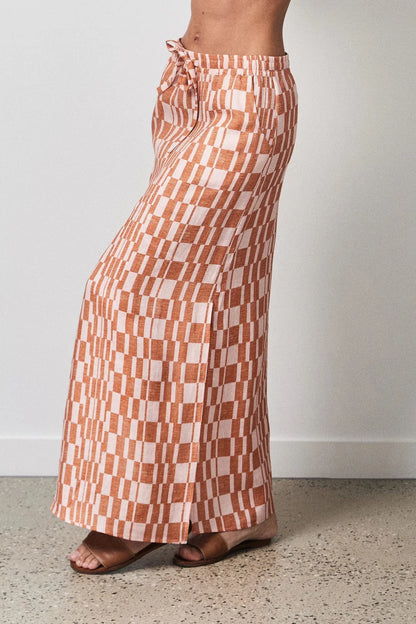 RALK STUDIOS TOOTGAROOK SKIRT GEO PINK - Pinkhill -  - [] - Darwin boutique - Australian fashion design - Darwin Fashion - Australian Fashion Designer - Australian Fashion Designer Brands - Australian Fashion Design 