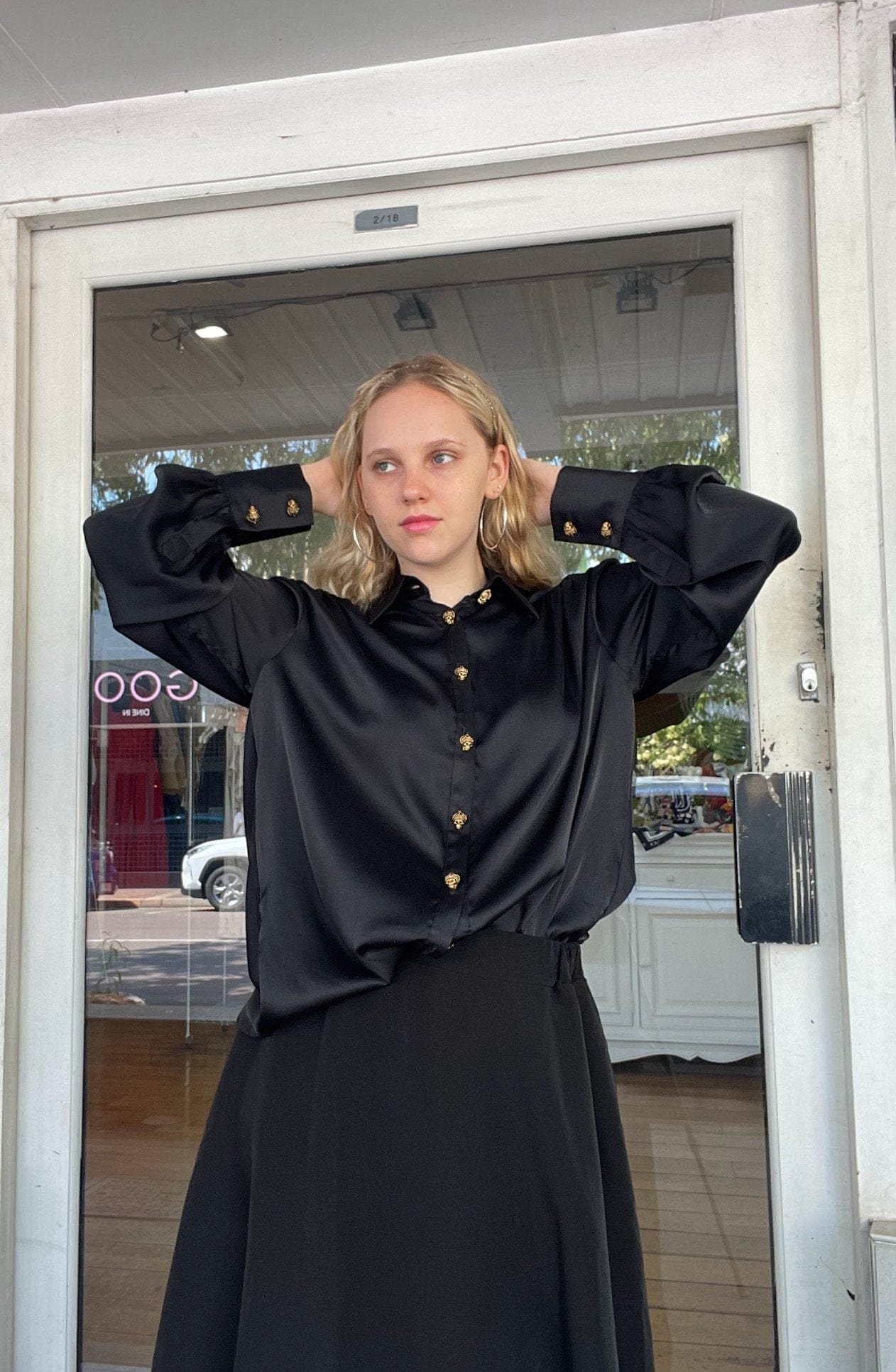 REALM ORIGIN REGAL SHIRT - BLACK - Pinkhill - REALM ORIGIN -  - Darwin boutique - Australian fashion design - Darwin Fashion - Australian Fashion Designer - Australian Fashion Designer Brands - Australian Fashion Design 