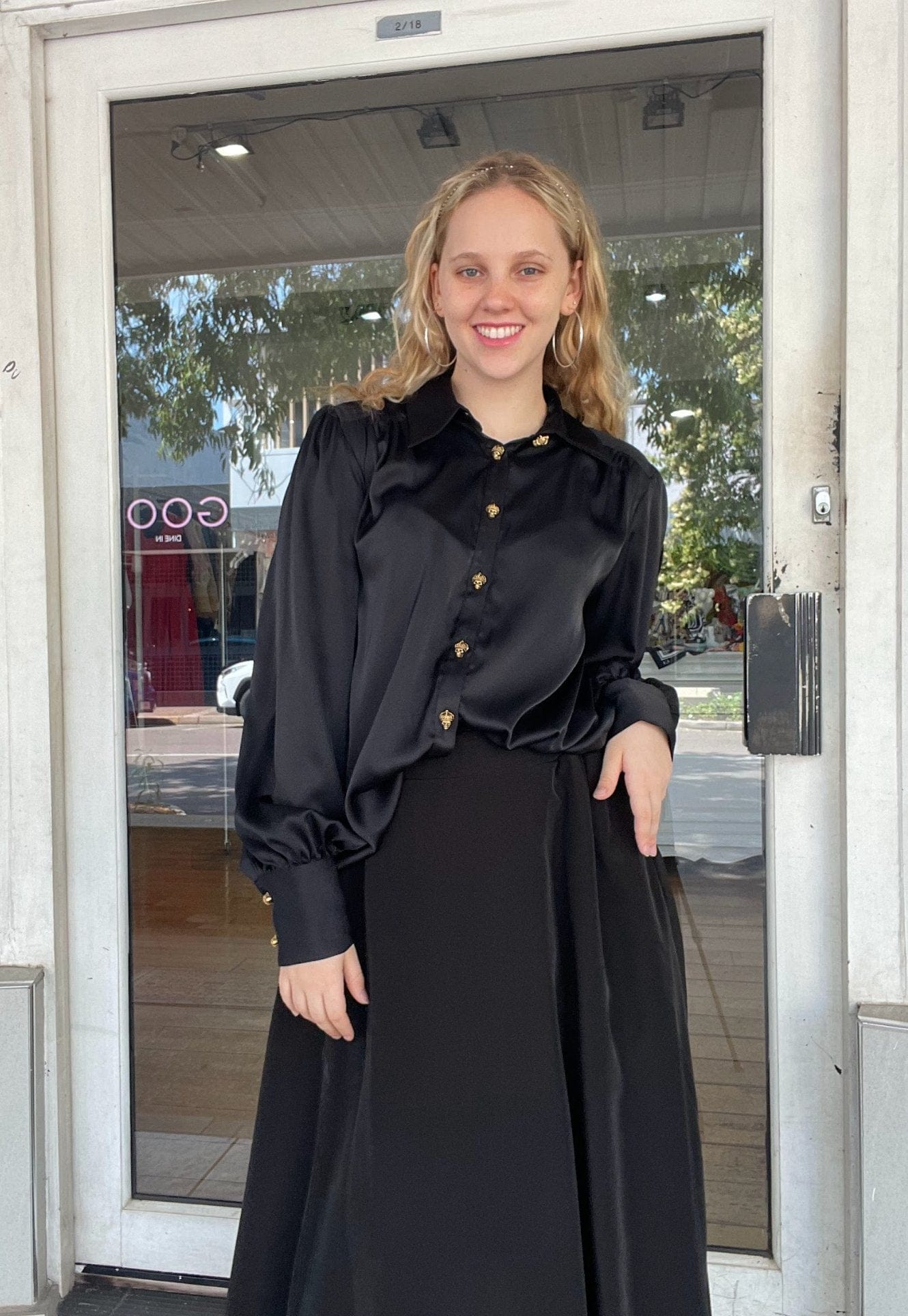 REALM ORIGIN REGAL SHIRT - BLACK - Pinkhill - REALM ORIGIN -  - Darwin boutique - Australian fashion design - Darwin Fashion - Australian Fashion Designer - Australian Fashion Designer Brands - Australian Fashion Design 