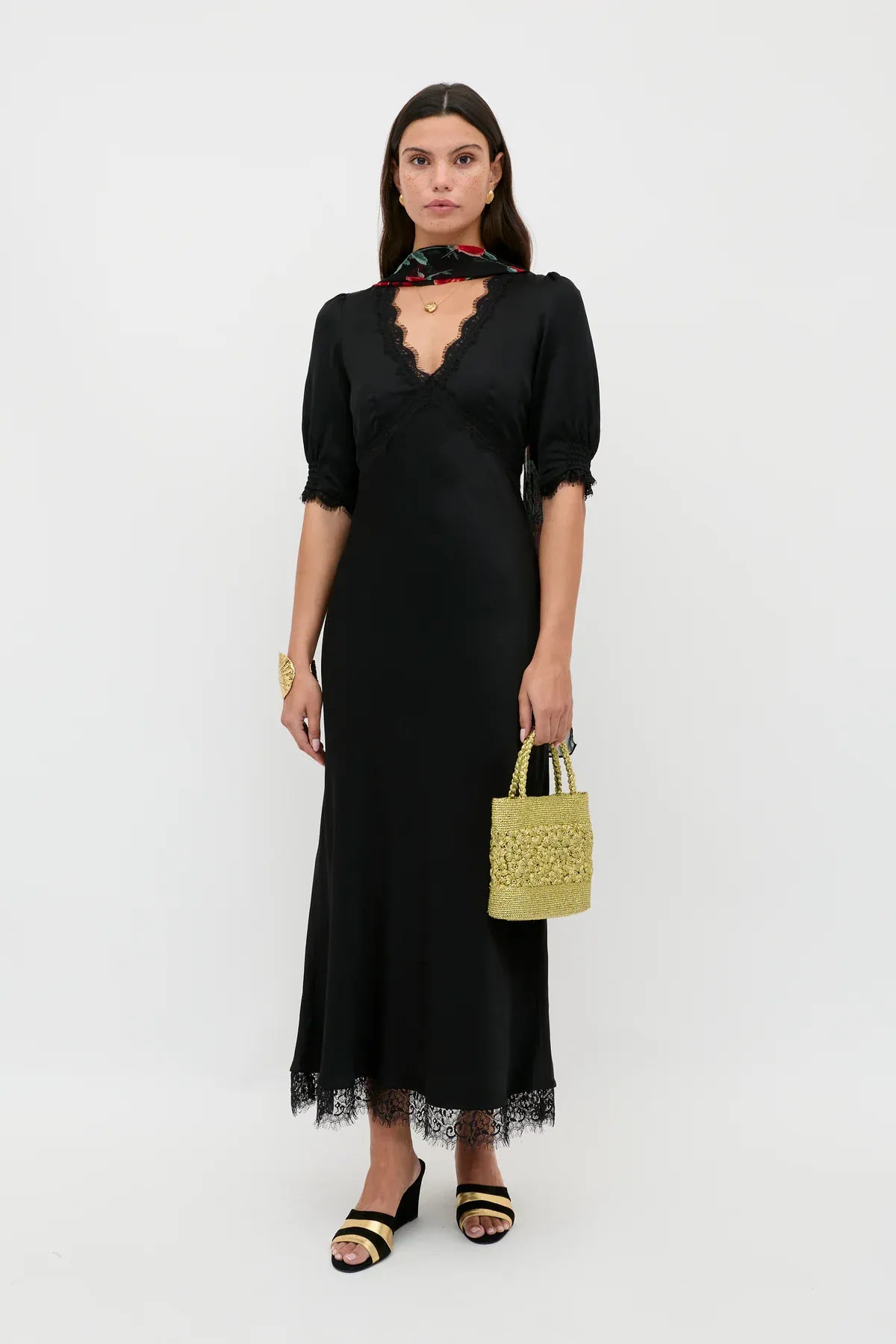 Rixo Annina Dress Black at Pinkhill Darwin