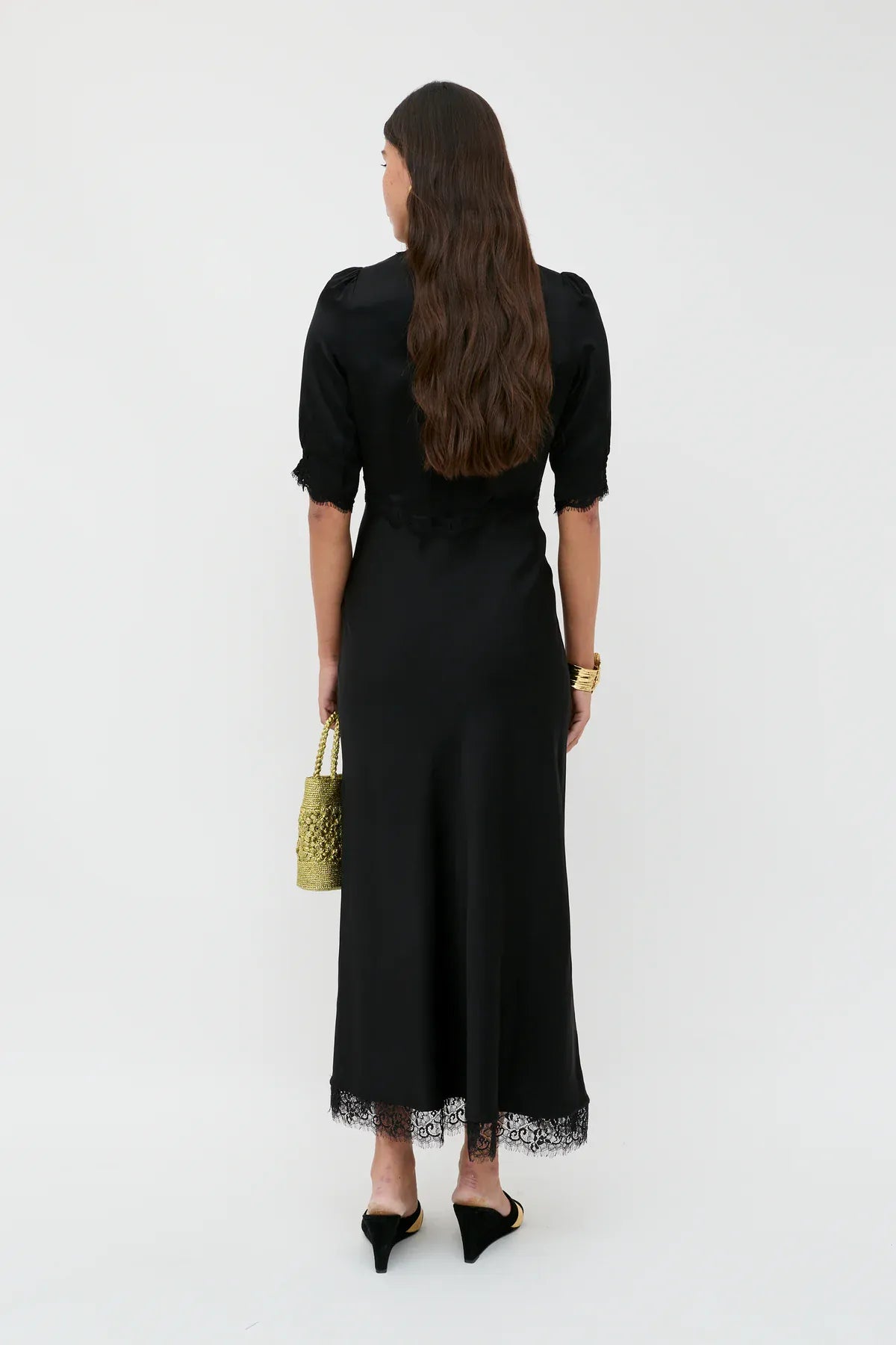 Rixo Annina Dress Black - Pinkhill