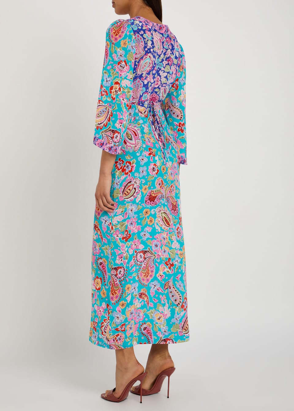 Rixo Dahlia Dress - Cara Mix Blue - Pinkhill