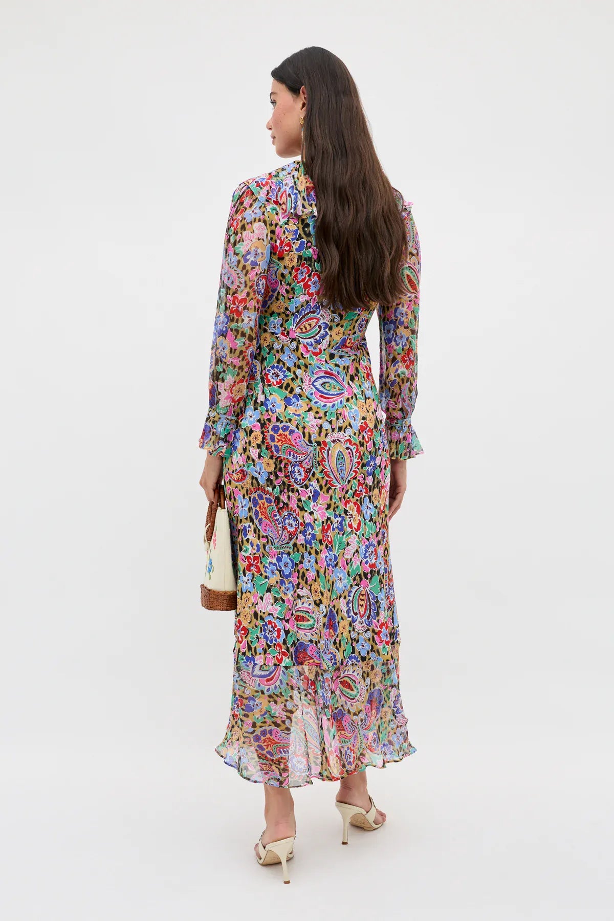 Rixo Gracye Dress - Cara Floral Leopard Brown - Pinkhill