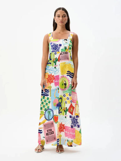 ROAME KAIA DRESS - Pinkhill -  -  - Darwin boutique - Australian fashion design - Darwin Fashion - Australian Fashion Designer - Australian Fashion Designer Brands - Australian Fashion Design 