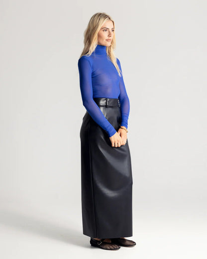 ROMY MESH FUNNELNECK TOP - COLBOLT BLUE - Romy - Pinkhill - darwin fashion - darwin boutique