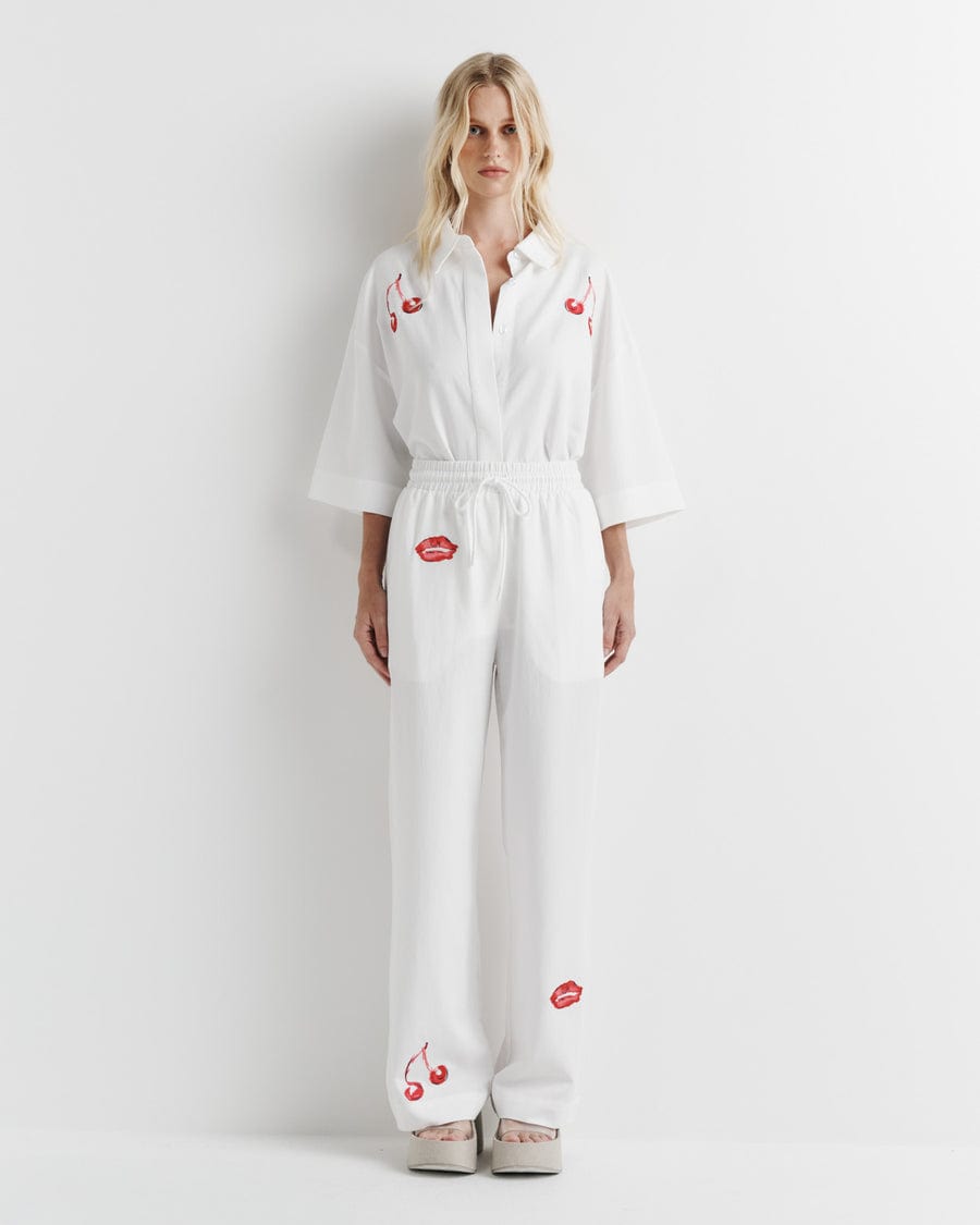 Romy Cherry Lips Pant - Pinkhill -  - [] - Darwin boutique - Australian fashion design - Darwin Fashion - Australian Fashion Designer - Australian Fashion Designer Brands - Australian Fashion Design 