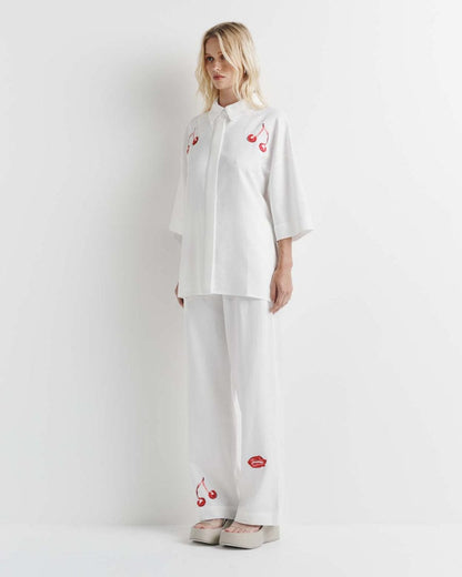 Romy Cherry Shirt - Pinkhill -  - [] - Darwin boutique - Australian fashion design - Darwin Fashion - Australian Fashion Designer - Australian Fashion Designer Brands - Australian Fashion Design 