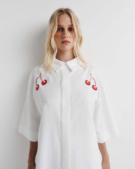 Romy Cherry Shirt - Pinkhill -  - [] - Darwin boutique - Australian fashion design - Darwin Fashion - Australian Fashion Designer - Australian Fashion Designer Brands - Australian Fashion Design 