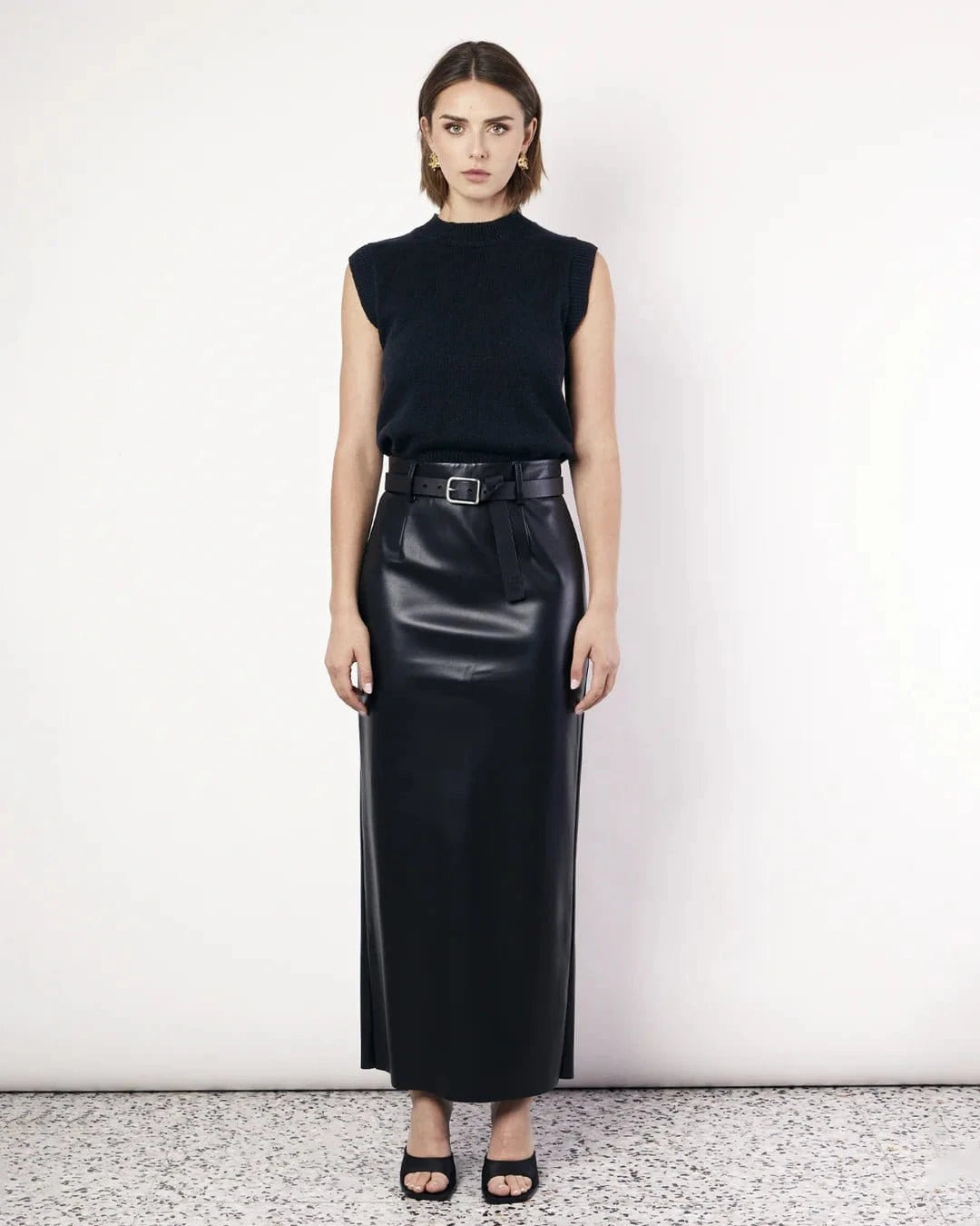 ROMY KNIT VEST - BLACK - Romy - Pinkhill - darwin fashion - darwin boutique