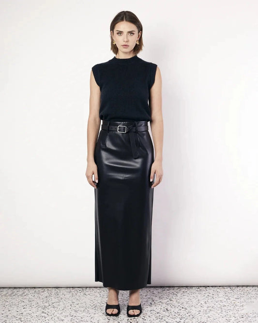 ROMY KNIT VEST - BLACK - Romy - Pinkhill - darwin fashion - darwin boutique