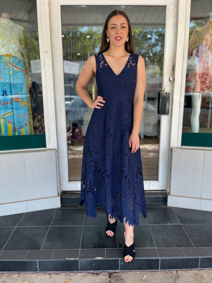 Sachin & Babi Miuccia Dress - Navy - Sachin & Babi - Pinkhill - darwin fashion - darwin boutique