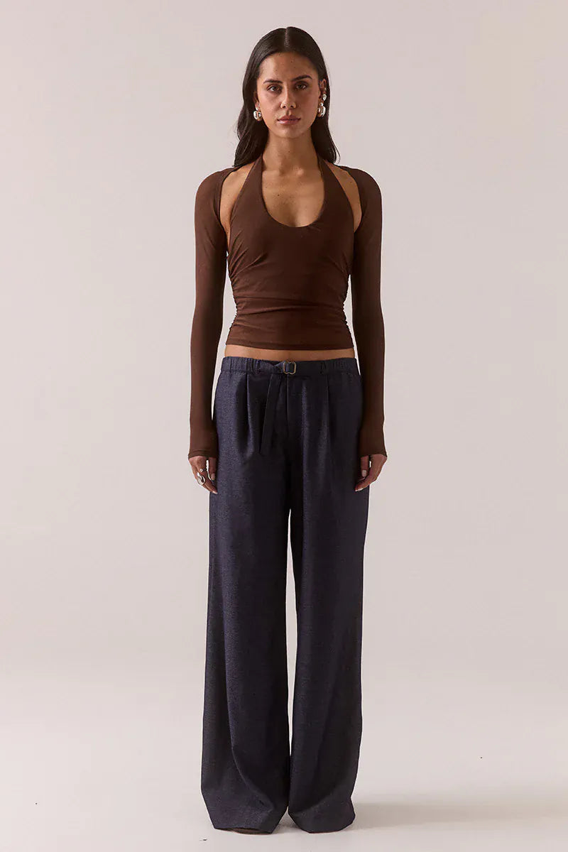 Sovere Myriad Bolero Halter Top - Brownie