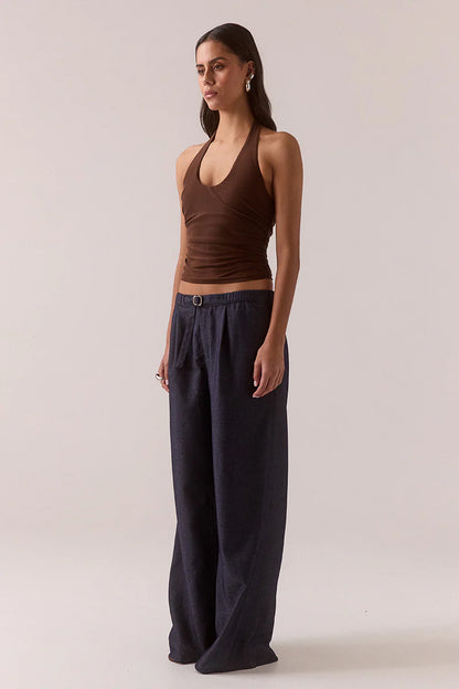 Sovere Myriad Bolero Halter Top - Brownie