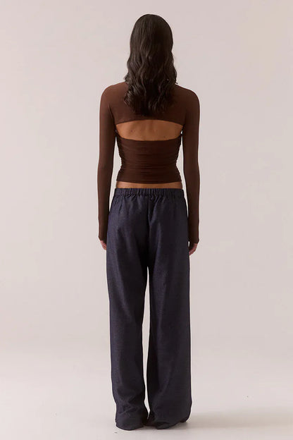 Sovere Myriad Bolero Halter Top - Brownie