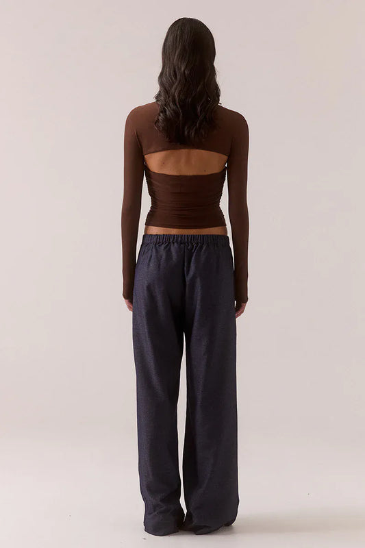 Sovere Myriad Bolero Halter Top - Brownie