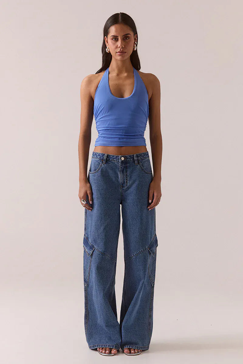 Sovere Myriad Bolero Halter Top - Cornflower