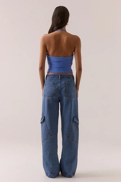 Sovere Myriad Bolero Halter Top - Cornflower