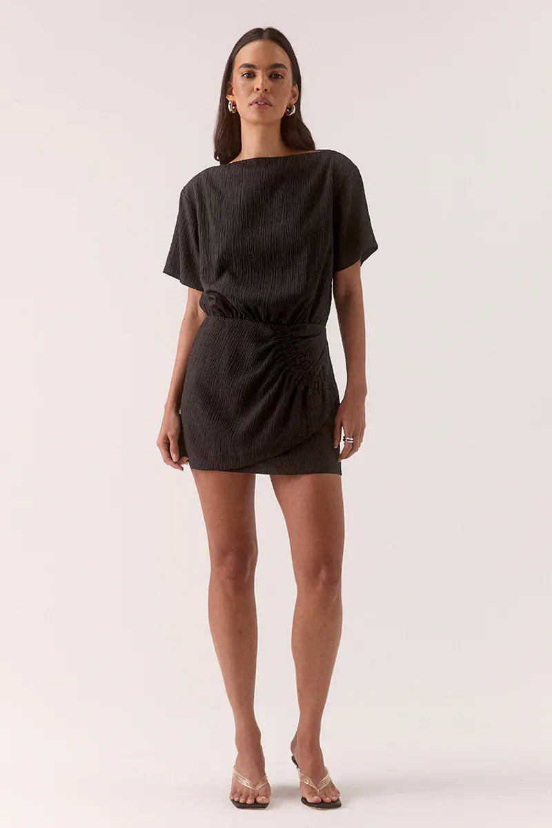 SOVERE STUDIO AINE MINI DRESS - BLACK