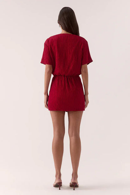 SOVERE STUDIO AINE MINI DRESS - RASPBERRY