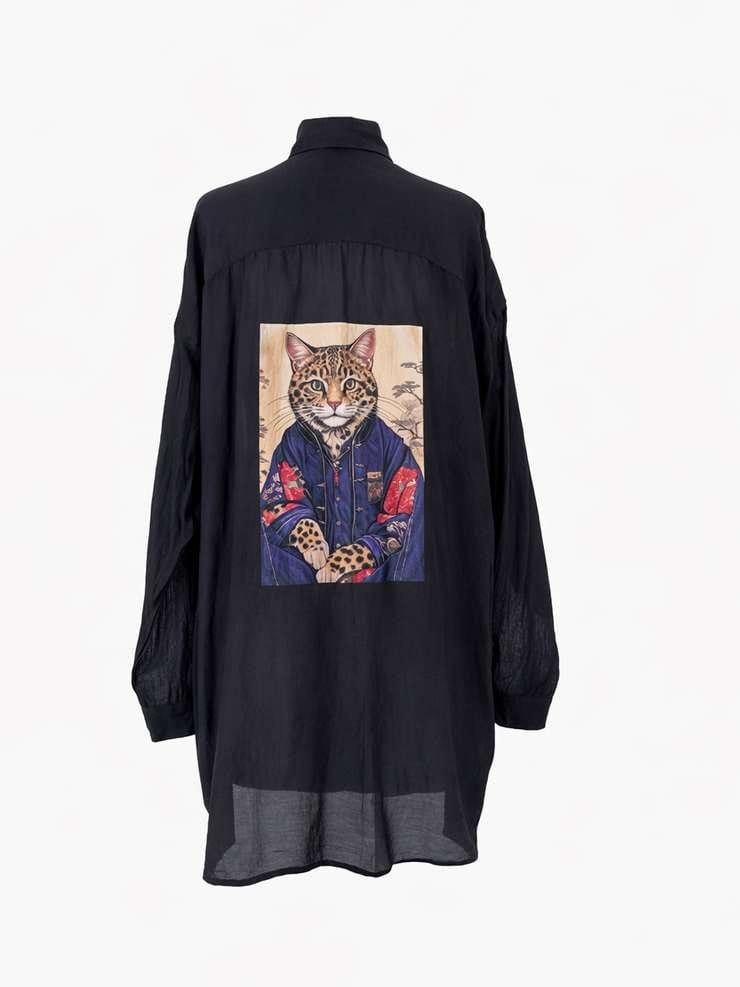 Studio Adine Cat Shirt - Black