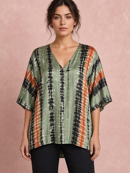 Studio Adine Gaia Top - Verdi Gris - front view
