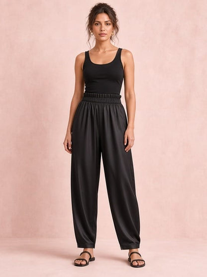 Studio Adine Maine Pant - Black - front view
