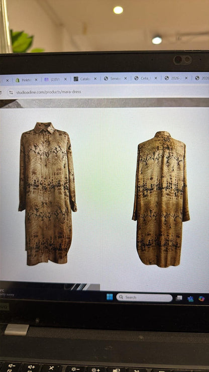 Christine supplier photo - Mara Shirtdress front and back on screen (photo 28)