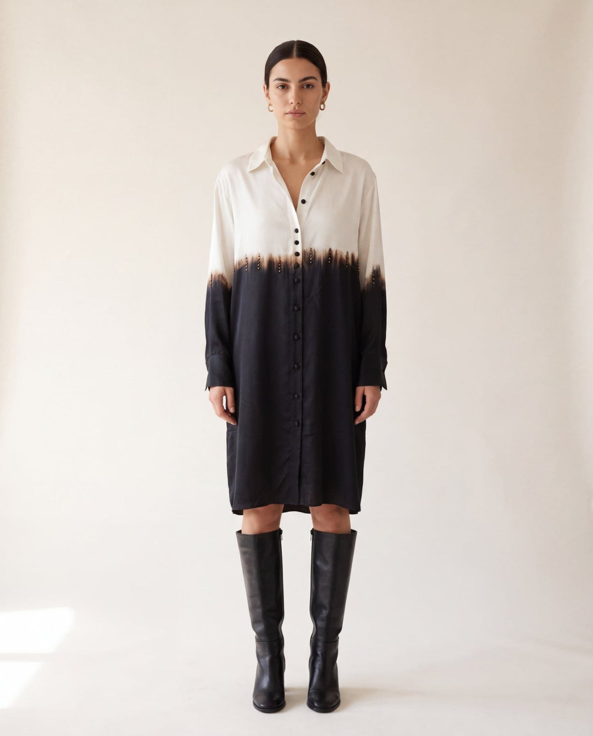Studio Adine Nara Shirtdress - Black