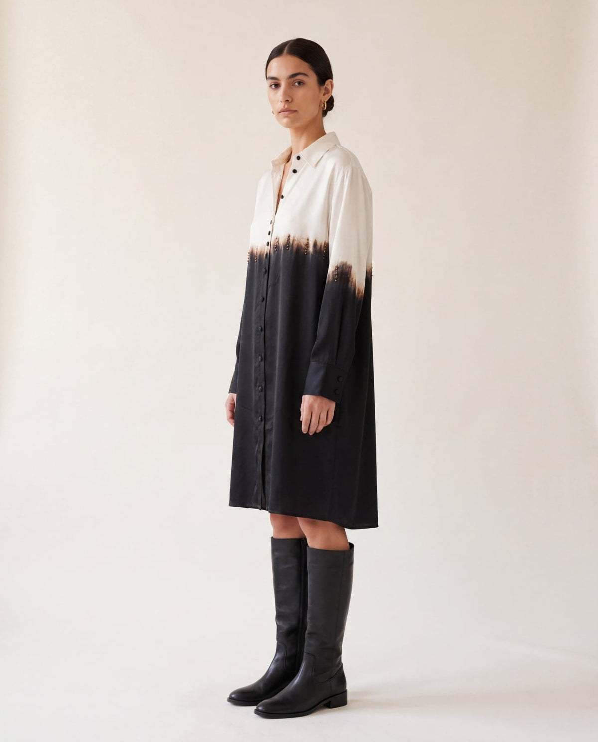 Studio Adine Nara Shirtdress - Black