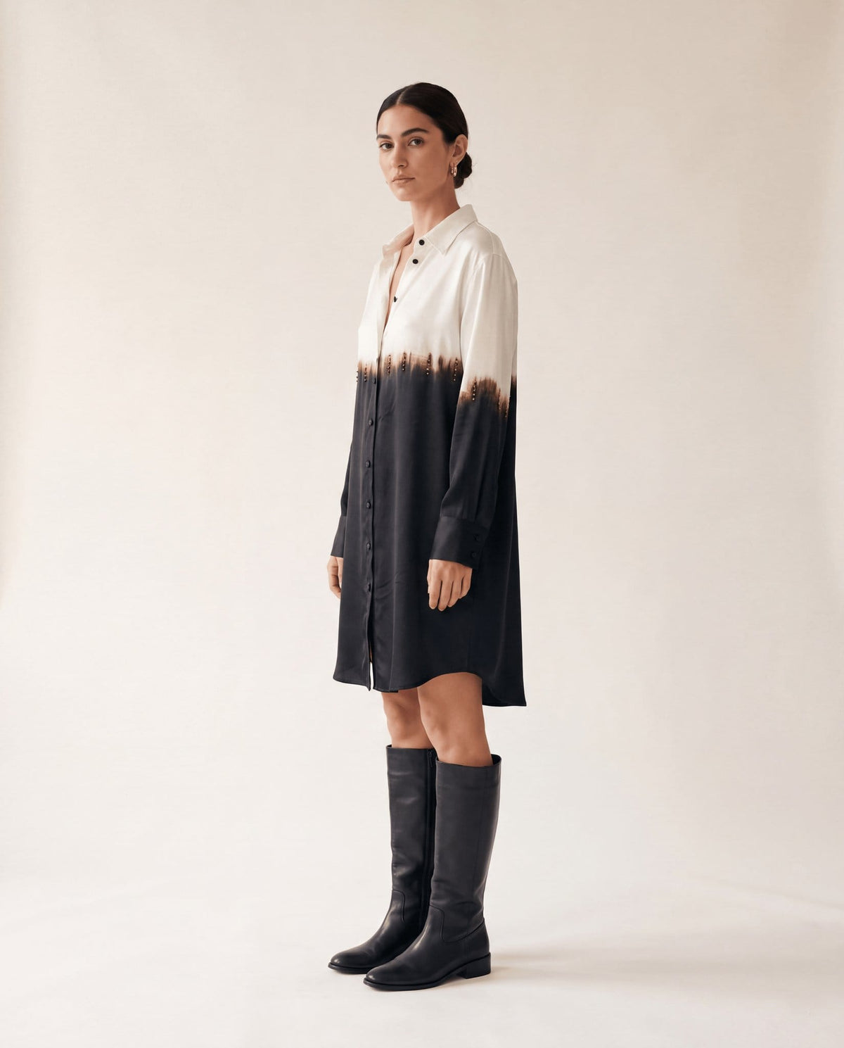 Studio Adine Nara Shirtdress - Black