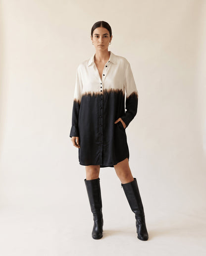 Studio Adine Nara Shirtdress - Black