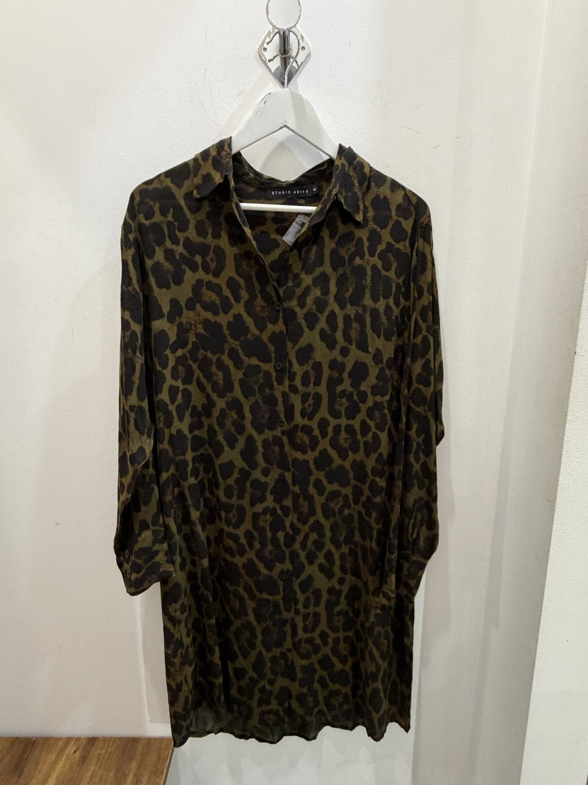 Studio Adine Regency Shirtdress - Tobacco Animal Print