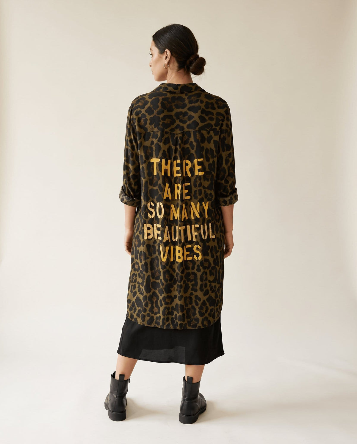 Studio Adine Regency Shirtdress - Tobacco Animal Print