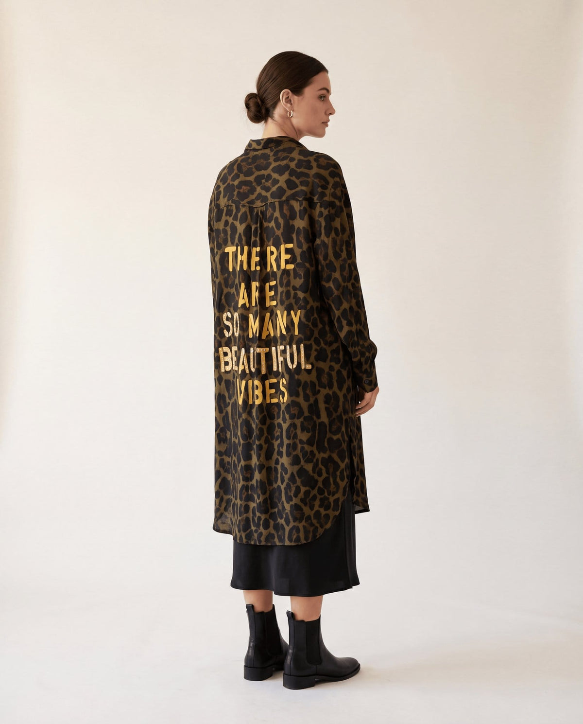 Studio Adine Regency Shirtdress - Tobacco Animal Print