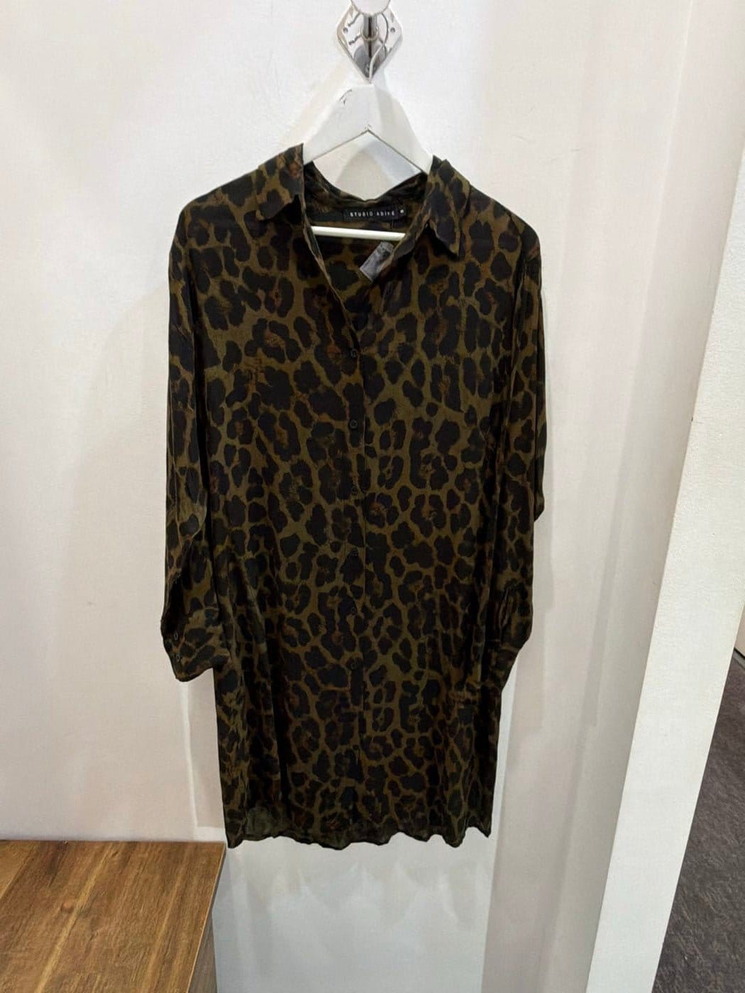 Studio Adine Regency Shirtdress - Tobacco Animal Print