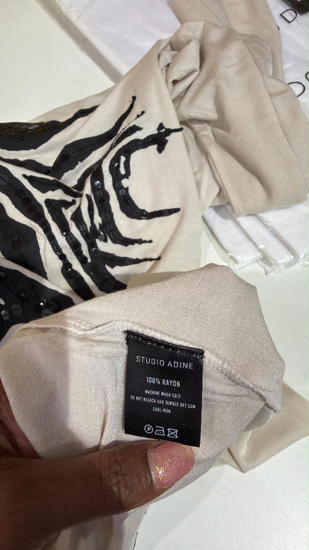 Christine supplier photo - Rocco Tee care label, 100% rayon (photo 31)