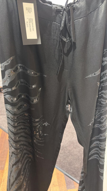 Christine supplier photo - Sera Sequin Pant front with sequin stripes (photo 34)