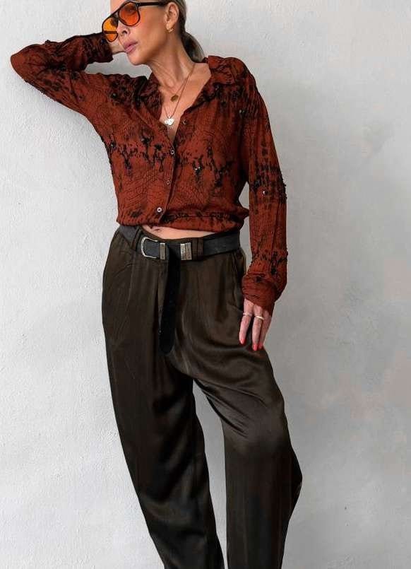Studio Adine Soho Pant - Tobacco
